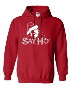 Felpa con cappuccio unisex Say HO HO HO Santa Doc Holliday Tombstone XMas 1149 - Foto 1 di 3