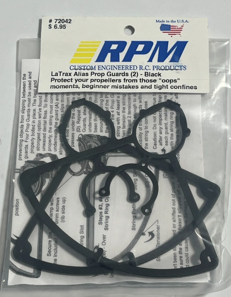 NEW IN PACKAGE RPM 72042 LATRAX ALIAS PROP GAURDS BLACK - Image 1 of 3