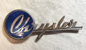 Original CHRYSLER Royal, Windsor Enamel Hood Badge Emblem 1939 Only RARE & NICE - Picture 1 of 10