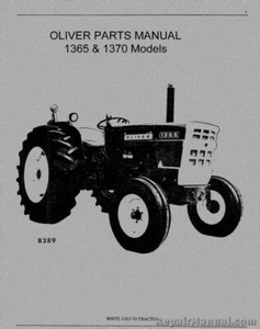 Oliver & Cockshutt 1365 1370 Tractor Parts Manual - Picture 1 of 1