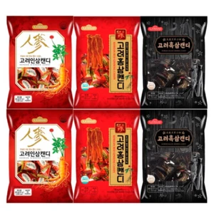 Goryeo Red Ginseng Candy 2p Ginseng Candy 2p Black Ginseng Candy 2p ( 6 packs) - Picture 1 of 7