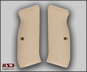 KSD Marke CZ 75 kompatible elfenbeinfarbene Acrylgriffe in voller Größe - Bild 1 von 1
