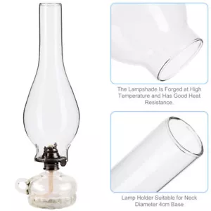 Lampenschirm Petroleumlampe Glaszylinder Zubehör Für Petroleumlampen - Bild 1 von 11