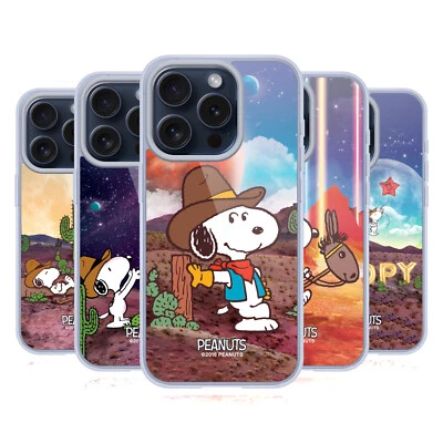 OFFICIAL PEANUTS SNOOPY SPACE COWBOY GEL CASE FOR APPLE iPHONE PHONES - Image 1 of 4