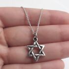 925 Sterling Silver Jewish Star Of David Charm With Necklace