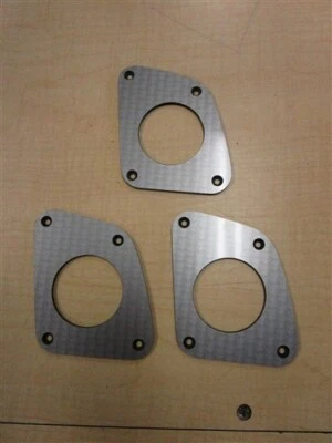 RINKER 190 BLANK GAUGE PANEL SET OF (3) GRAY 4 3/16" X 3 7/16" BOAT - Image 1 of 4