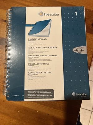 LIVESCRIBE 3 subject Dot Paper Notebook 1 College Ruled 150 Sheets - Image 1 of 2