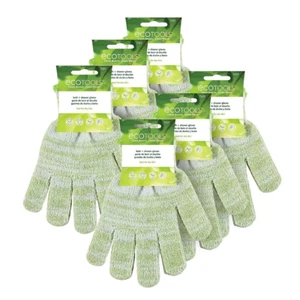 Bath + Shower Gloves 6 Pack, Exfoliating Gloves Remove Dead Skin & Cleanse the W - Picture 1 of 9