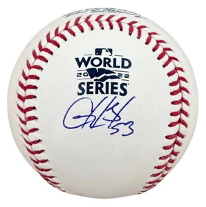 Christian Javier Signed 2022 World Series Major League Baseball WSMLB BAS - Picture 1 of 6