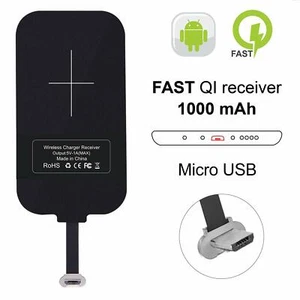 Wireless Charging Receiver Adapter Card Charger Mat For Micro USB Devices - Picture 1 of 1