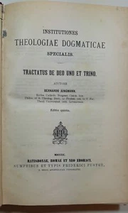 B. Jungmann Institutiones theologiae dogmaticae specialis... 1890 - Imagen 1 de 1