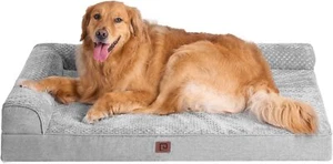 EHEYCIGA Memory Foam Orthopedic Dog Bed for Extra Large Dogs, 44x32, Grey - Picture 1 of 9