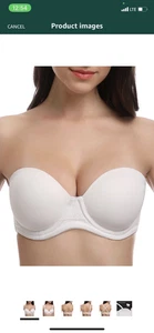 Wingslove Women's Strapless Full Figure Bra Underwire Multiway Contour Size 32 B - Picture 1 of 4