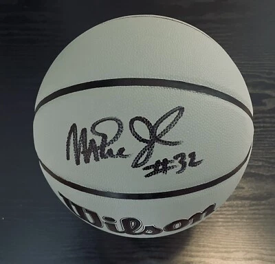 Magic Johnson Autographed Wilson Forge NBA Basketball Los Angeles Lakers/ JSA - Image 1 of 3