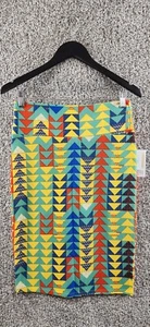 LuLaRoe Cassie Multicolor Geometric Pencil Skirt Stretch Women's Size S - Picture 1 of 9