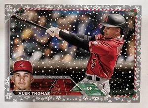 2023 Topps Holiday Alek Thomas Metallic Snowflake - Picture 1 of 2