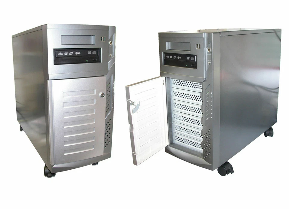 Server Dual Xeon 4x2, 6GHZ HT Cores 2GB ECC RAM To 12GBRAM SATA Raid Control - Image 1 of 1