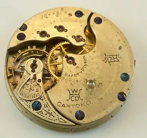 Hampden 109D Taschenuhrwerk - Teilereparatur - defekte Balance - Bild 1 von 5