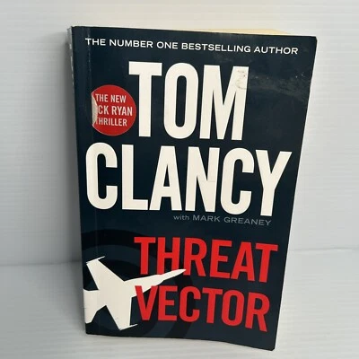 Threat Vector by Mark Greaney Tom Clancy Book Trade Paperback Large Print Foto 1 de 4