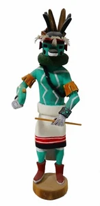 Vintage traditionelle handgefertigte HOPI KACHINA PUPPE SIGNIERT TROY NASH? - Bild 1 von 3