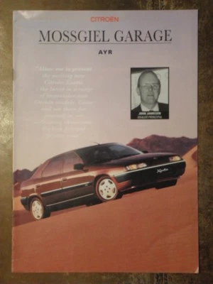 CITROEN MOSSGIEL GARAGE orig 1993 UK Mkt Newsletter Brochure - AX ZX Xantia XM - Image 1 of 4