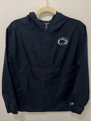 Chaqueta cortavientos con capucha Penn State juvenil XL 14-16 Champion azul marino Foto 1 de 4