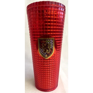 Harry Potter Warner Bros Gryffindor Red Textured Acrylic Travel Cup Boxlunch - Picture 1 of 8