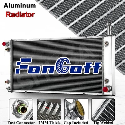 4 Row Radiator For 2004-2016 Chevy Express GMC Savana 2500/3500 4.8L 6.0L - Image 1 of 4