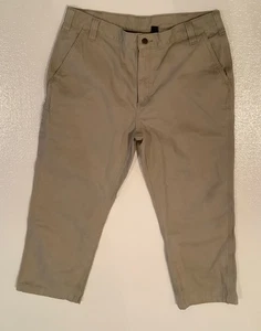 Pantalones Y2K Carhartt Para Hombre 36x26 Calce Relajado Resistente Campo Caqui Excelente Alterado - Imagen 1 de 10