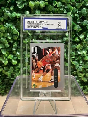1998 Upper Deck International Michael Jordan #24 MJ Stickers - Image 1 of 2