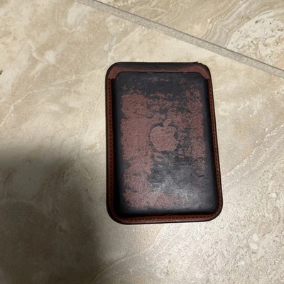 Funda tipo billetera de cuero marrón para Apple iPhone *LEER DESCRIPCIÓN* Foto 1 de 4