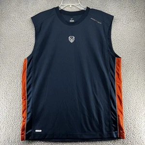 Nike Basketball Shirt Herren 2XL Navy Blau Orange Dri Fit Hooptech NBA Training - Bild 1 von 9