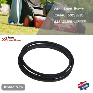 Deck Belt For  Lawn Mower 130801 532144959 Black 532138255 138255 - Picture 1 of 9