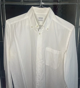 MEN'S XACUS EVOLUTION FIT WHITE DRESS SHIRT BUTTON DOWN COLAR    15.5 39 - Picture 1 of 6
