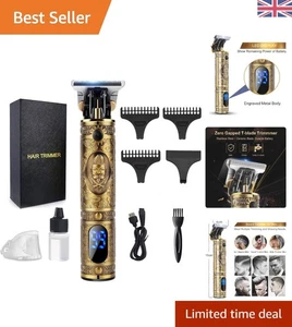 Cordless Hair Clippers for Men - Professional T-Blade Electric Beard Trimmer - Picture 1 of 11