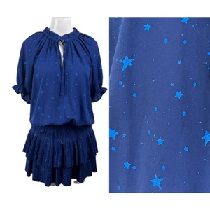 Mini Vestido de Fiesta Currant Air Para Mujer Talla S Estrella Aurelie Plisado Nivel Manga Abullonada - Imagen 1 de 7