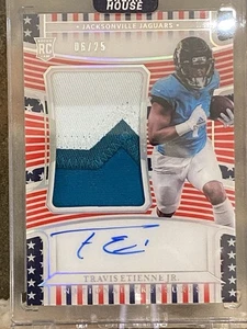 2021 NATIONAL TREASURES STARS & STRIPES RPA TRAVIS ETIENNE JR /25 - Picture 1 of 3