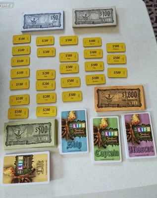 Pirates of the Caribbean The Game of Life Treasure (Money), 60 Cards, 25 Tiles - Image 1 of 4