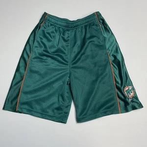 Miami Dolphins Shorts NFL Team Apparel Elastic & Drawstring Youth Size Medium - Picture 1 of 10