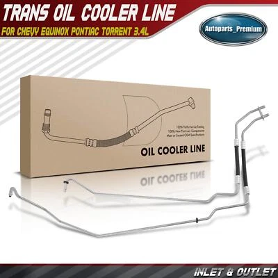 Transmission Oil Cooler Line Assembly for Chevrolet Equinox Pontiac Torrent 3.4L - Image 1 of 4