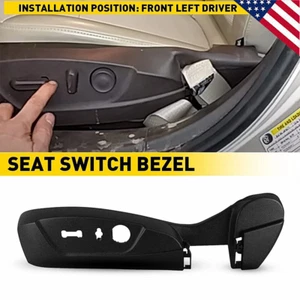For 2013-2016 Malibu Drivers Left Seat Power Seat Switch Panel Bezel Trim Black - Foto 1 di 10