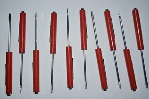 MINI FLAT SCREWDRIVER WITH MAGNET  TOP POCKET CLIP FOR PROFESSIONAL TECHS 10 PCS - Picture 1 of 4