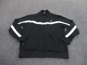 Jordan Jacket Adult M Black Stretch Performance Air Sport Track Outdoors Mens - Picture 1 of 10