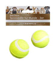 2 X Tennisball für Hunde Ball Ø 6 - Bälle Spielzeug Hundespielzeug Wurfball Tier