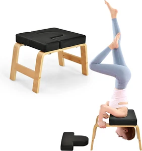 Yoga Headstand Bench Yoga Inversion Bench for Family&Gym Stand Yoga Chair with W - Picture 1 of 12