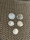 Train Flattened Coins - (2) Jefferson Nickels, (3) Random Other Coins