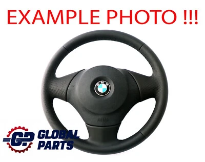 BMW 1 Series E81 E82 E87 E88 M-Sport Look NEW Black Leather Steering Wheel - Image 1 of 4