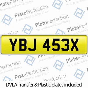 YBJ 453X Y BJ 4 53X LUSTIGES UNHÖFLICHES SEX FRECHES NUMMERNSCHILD DVLA ZULASSUNG - Bild 1 von 1