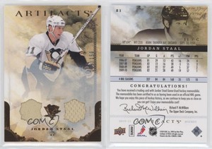 2010-11 Upper Deck Artifacts Bronze Jersey/Jersey /150 Jordan Staal #81