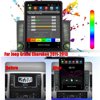 For 11-13 Jeep Grand Cherokee 9.5'' Android 10.1 Head Unit Stereo GPS Wifi 1+16G - Image 1 of 4